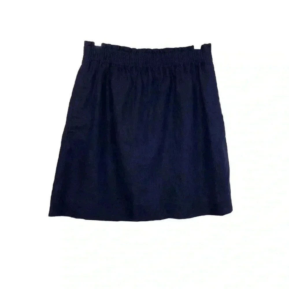 J. Crew Linen Blend Cranberry Punch Skirt